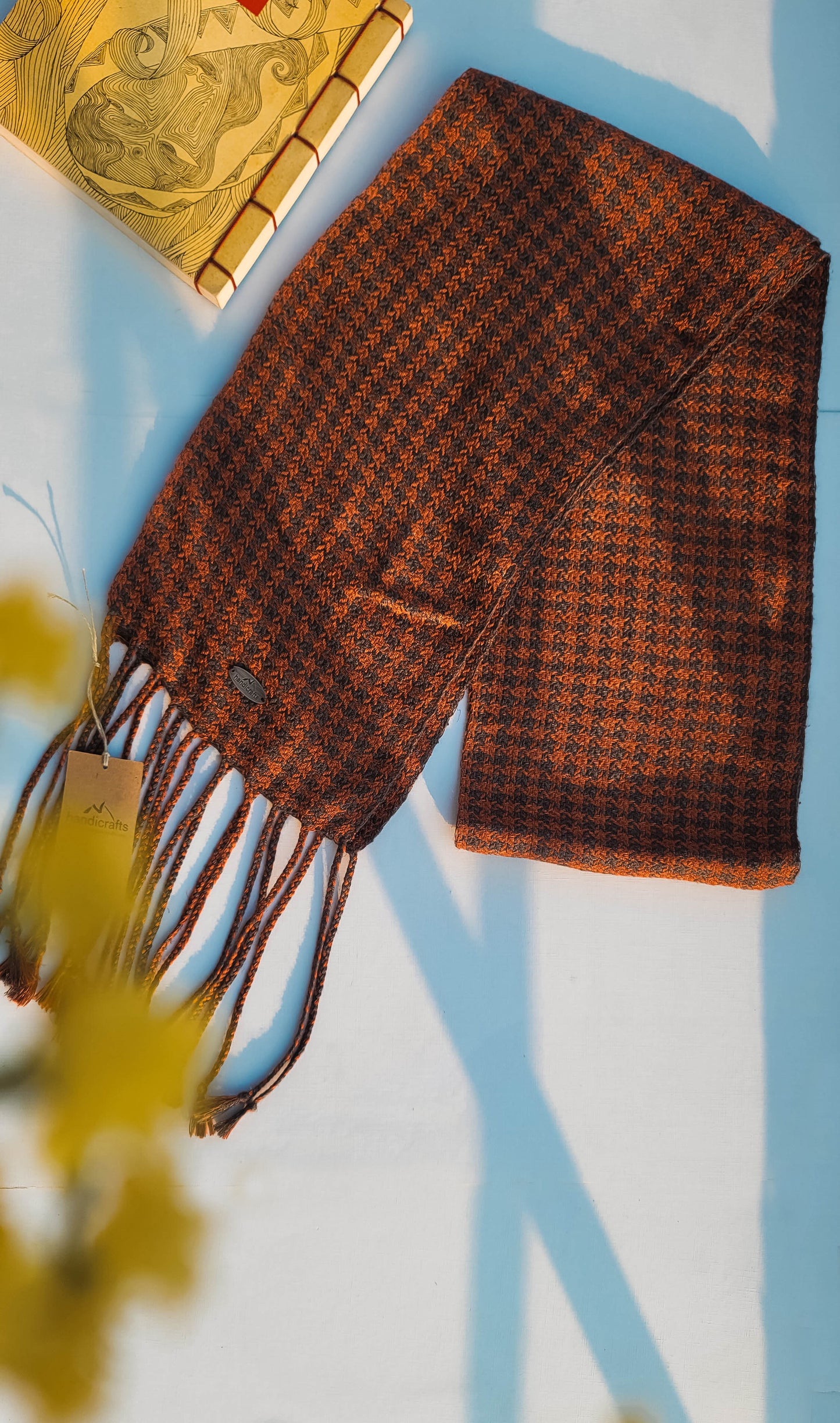 Tweel: Handwoven Scarf on a Table loom