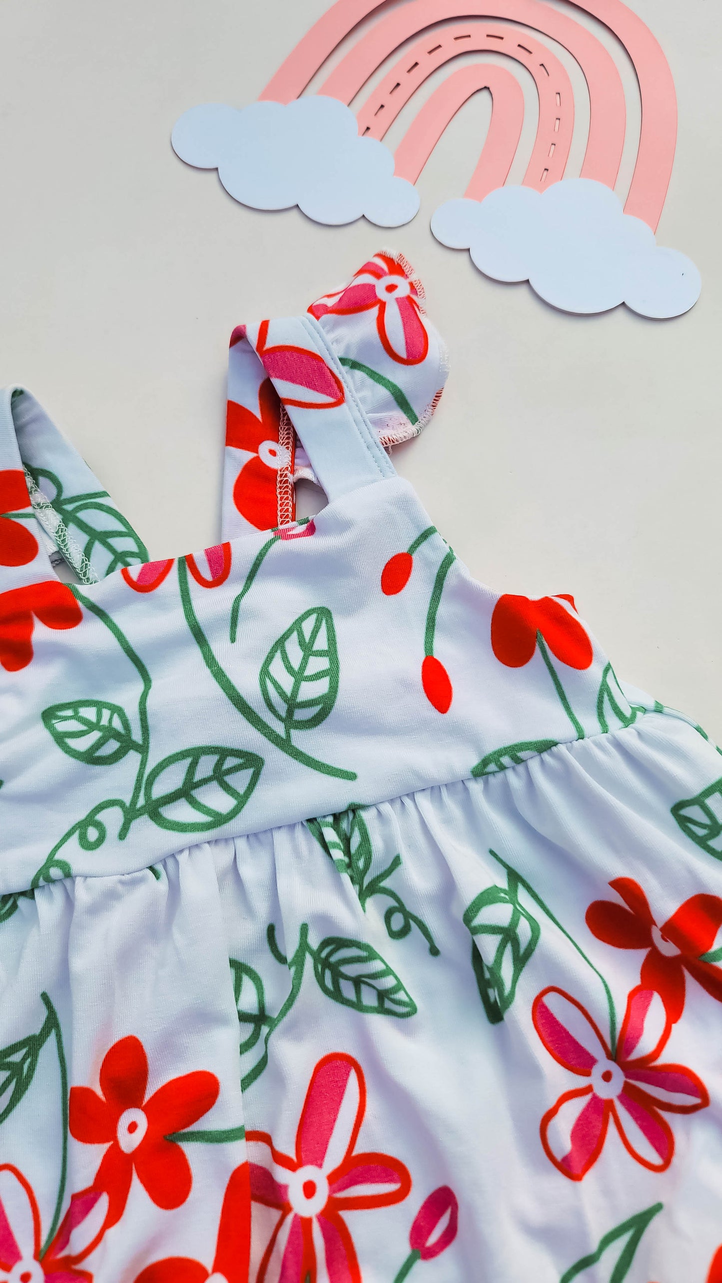 Malti: Ruffle Sleeves Bubble Rompers