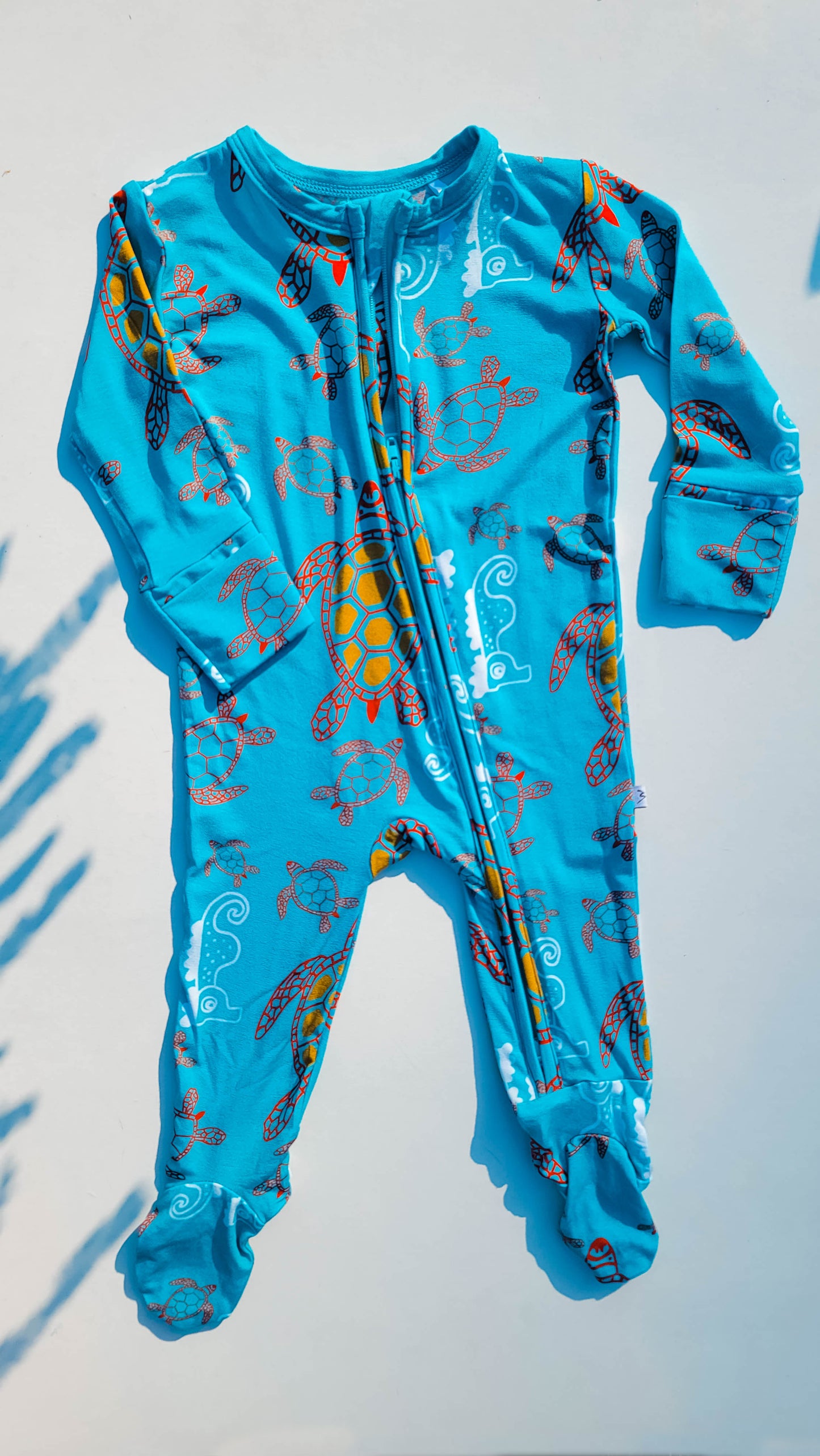 Swimmers: Long Sleeved Footed Zippies Set of 2