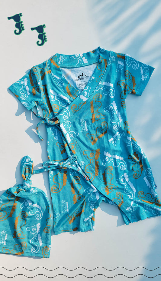 Swimmers: Knotted Rompers and Knotted Hats