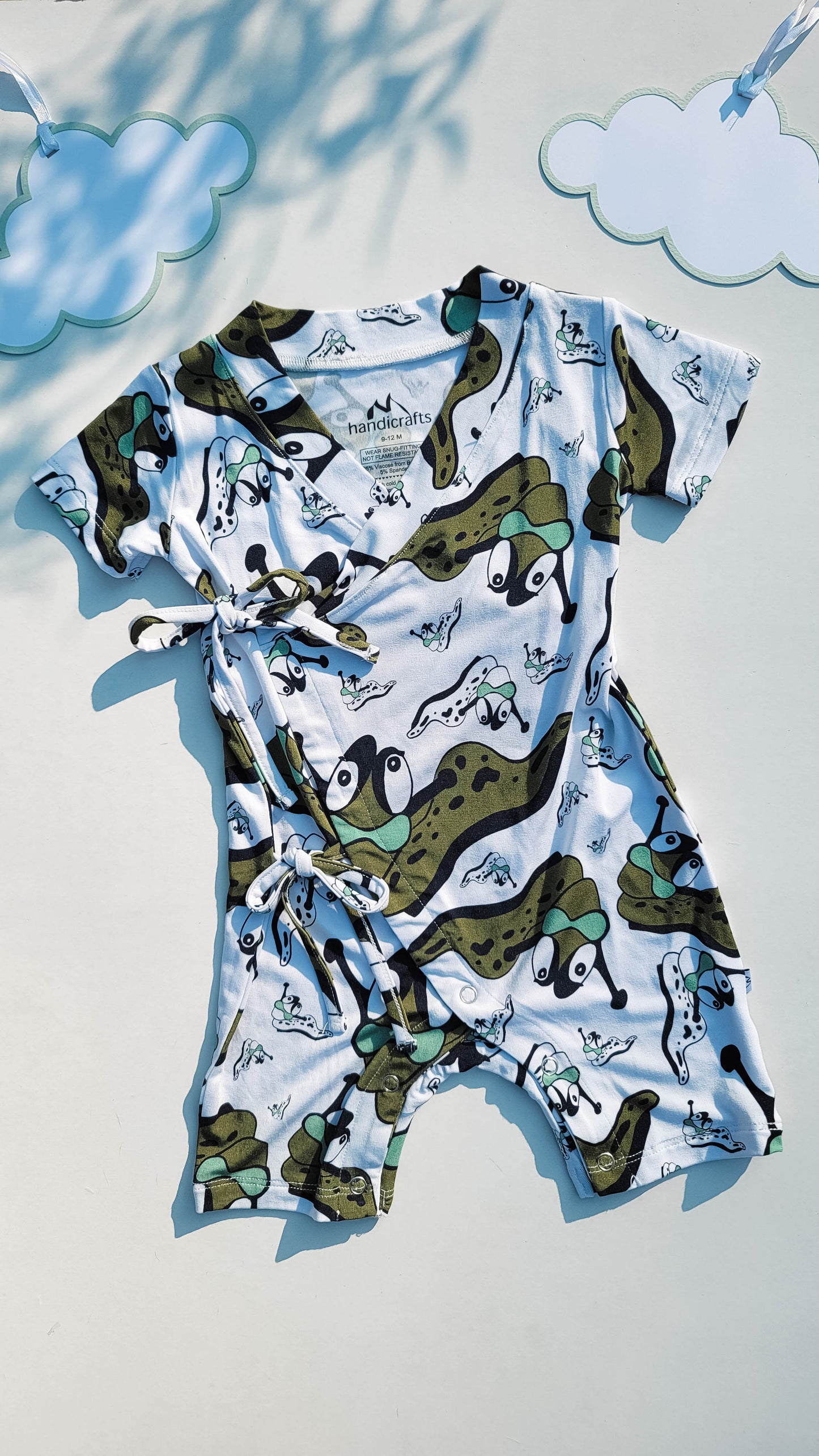 Sam The Slug: Knotted Rompers