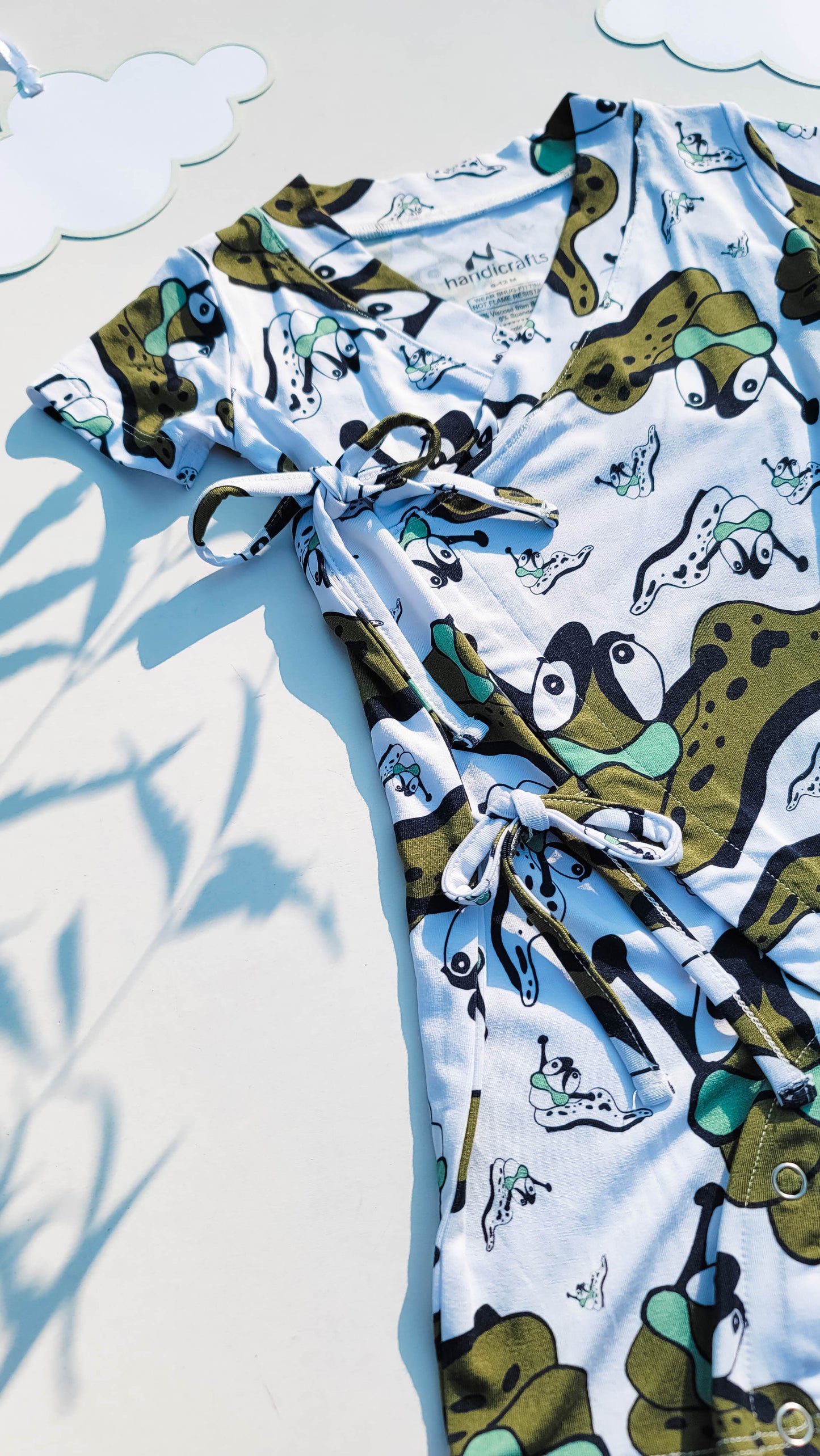 Sam The Slug: Knotted Rompers